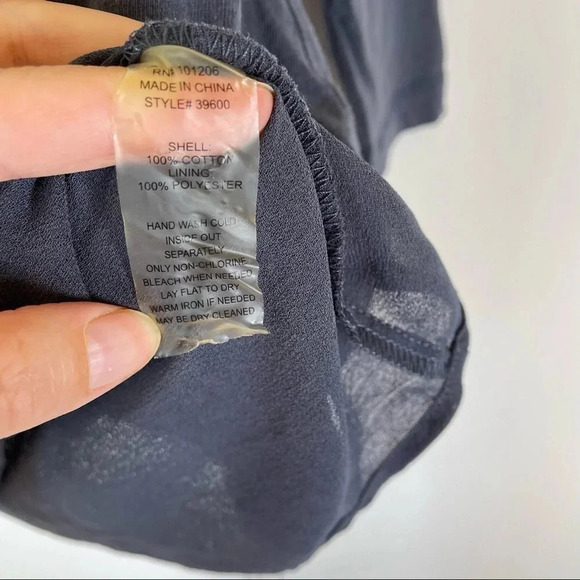 Soft Surroundings Navy Blue Layered Scoop Neck Long Sleeve Size Petite Small - Picture 4 of 6